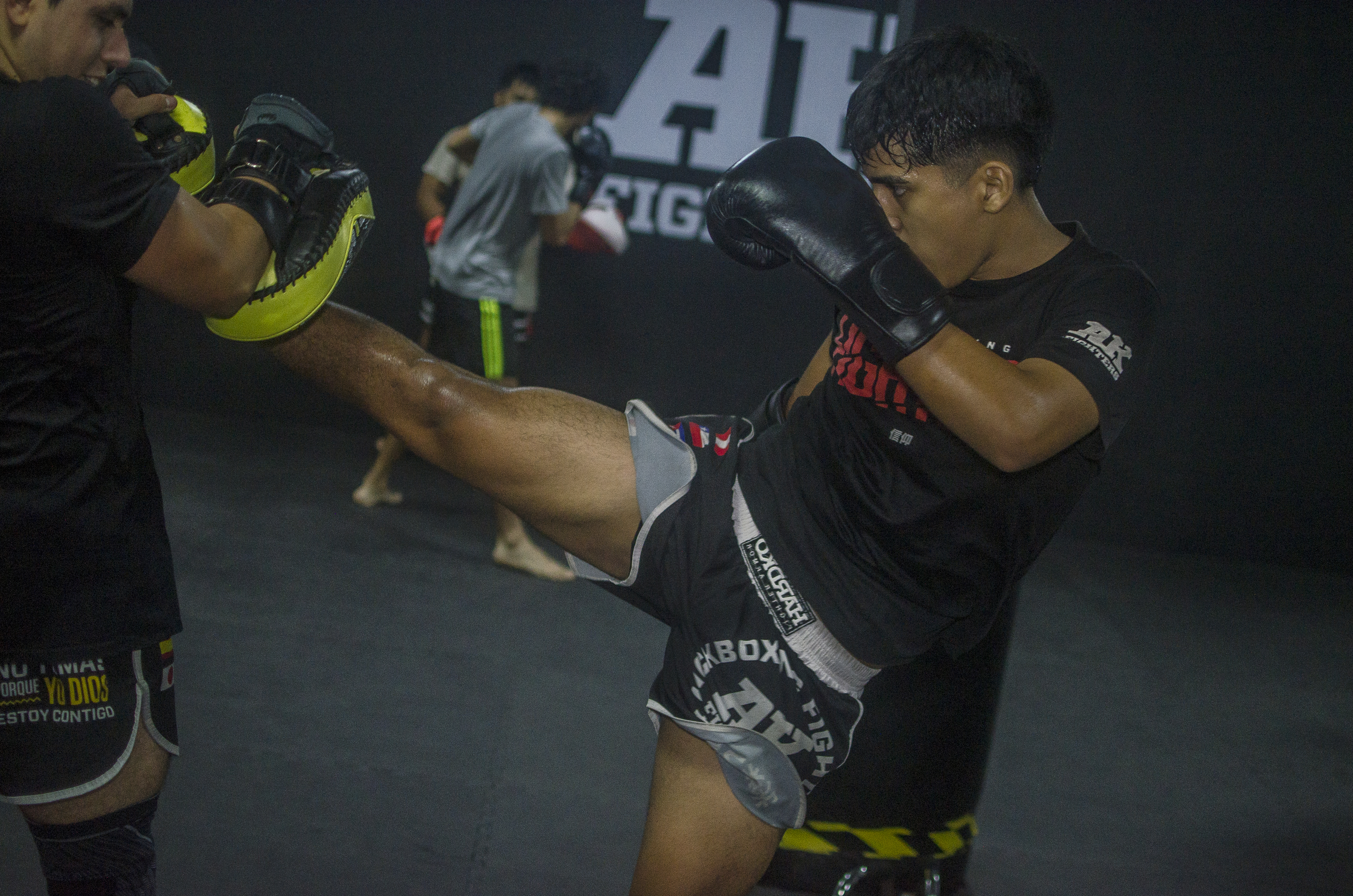 Clase de Kickboxing en AK Fighters, San Miguel — academia WKN